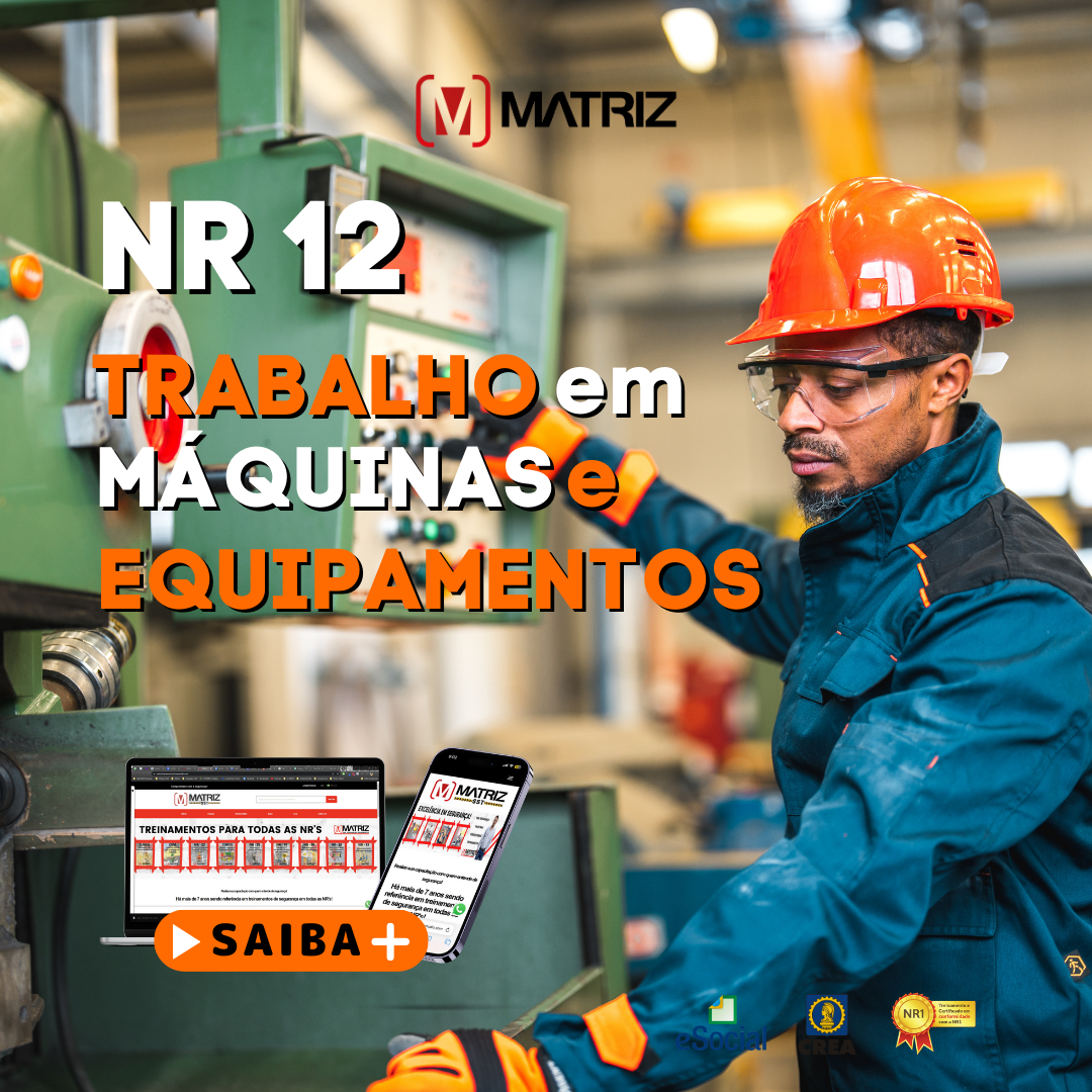 NR 12  SEGURANÇA NO TRABALHO EM MÁQUINAS E EQUIPAMENTOS